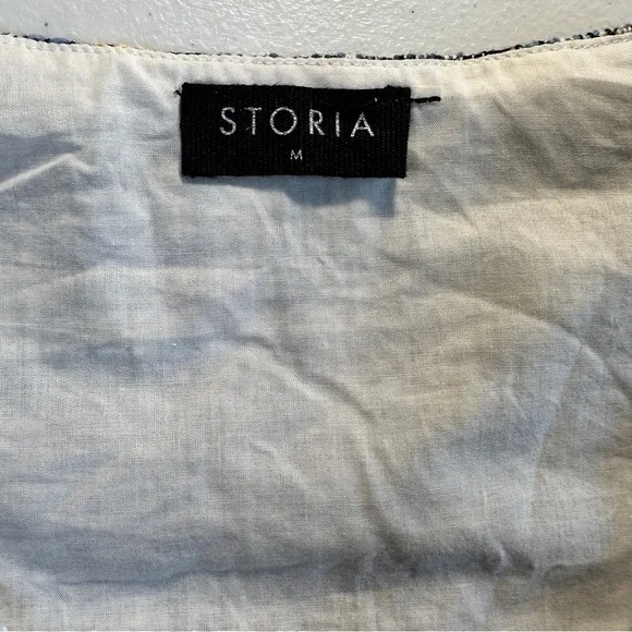 Storia Preppy Crop Tweed Button Up Vest Size M - Picture 5 of 5